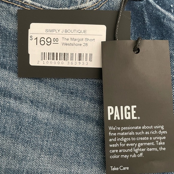NWT Paige Denim Jean Shorts- Size 28 - Picture 2 of 4